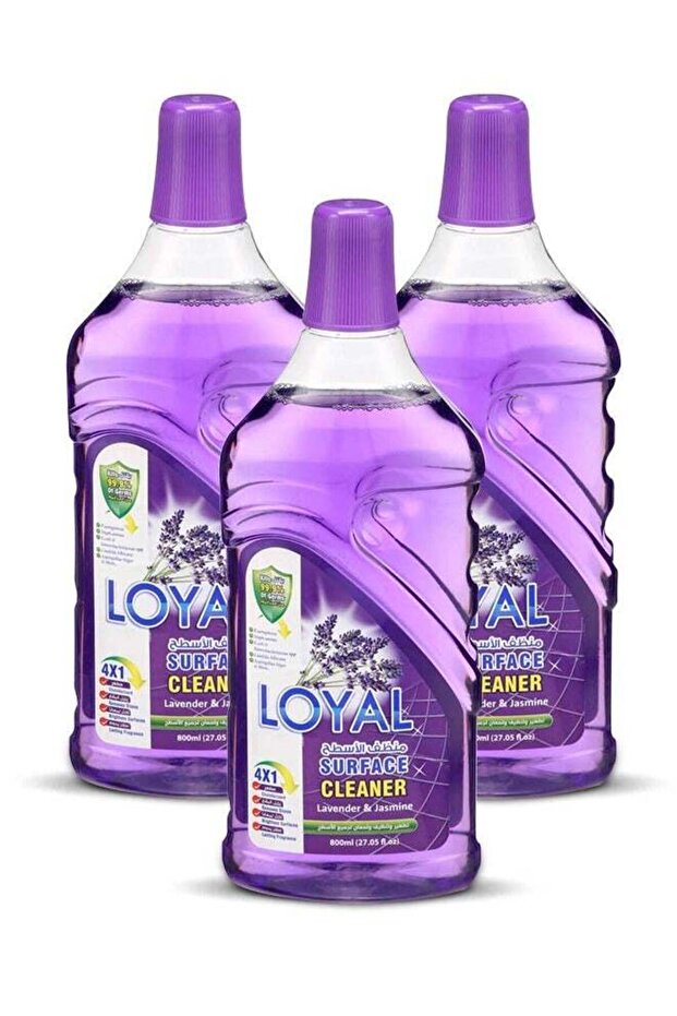 loyal Surface Cleaner Liquid Fields of Lavender 3x800ml