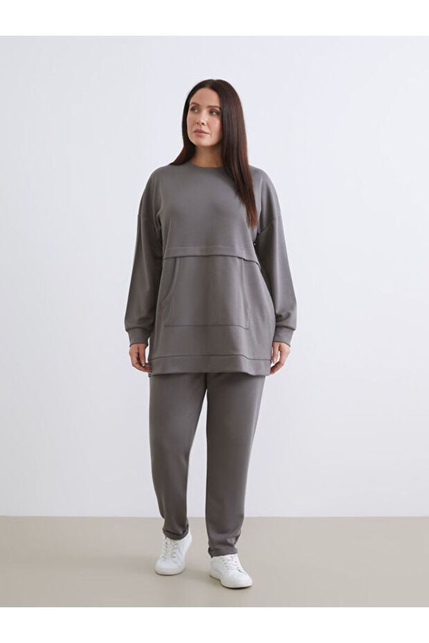 Esvab • Modern & Distinctive Plus Size Women's Sweatpants with Drawstring Waist