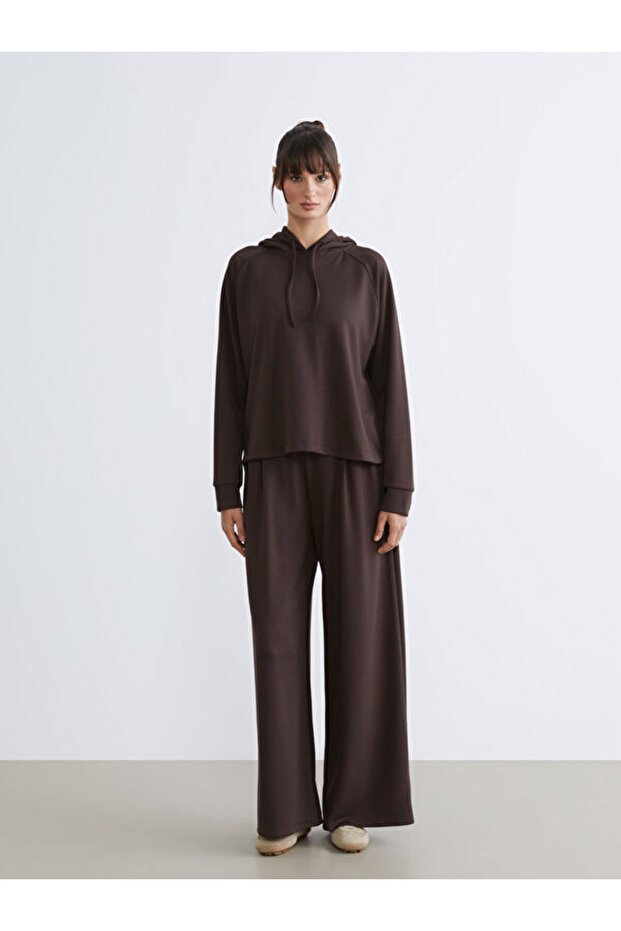 Quality Pieces from Çelebi Store Wide Leg Women's Sweatpants with Drawstring Waist