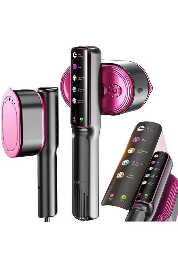 Smart Steam Iron eGROW® Vertical and Horizontal, Portable, 1200W, 5 Modes, LCD Display - 1