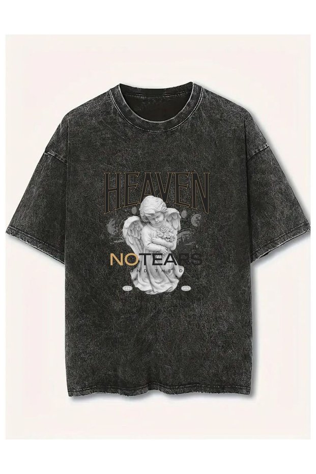 Printed Unisex Vintage Washed T-Shirt