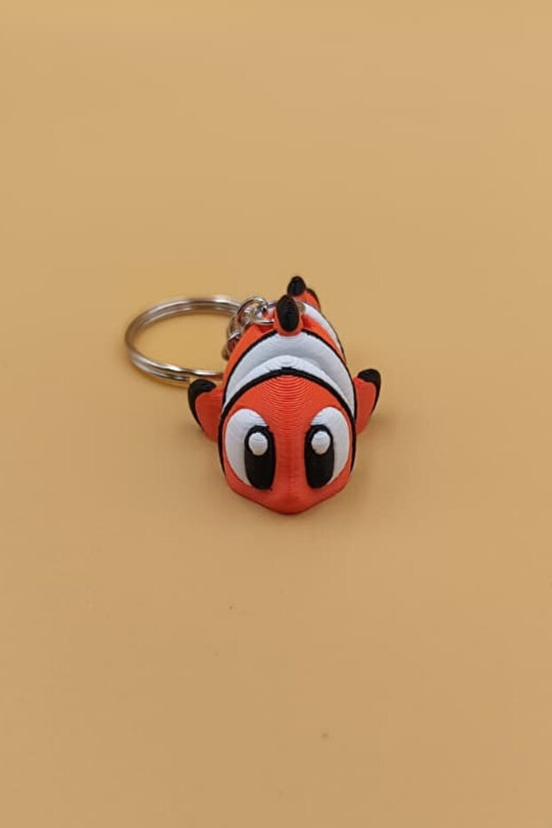 Cute Fish Movable Keychain Bag Ornament Charm