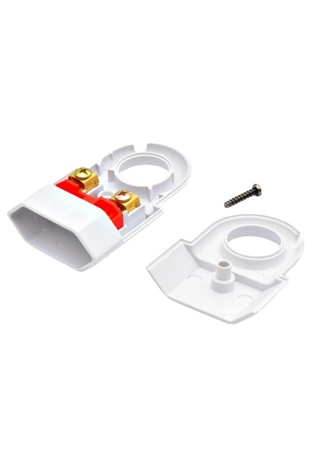 White Plate Coupler with Ring 10A - 1