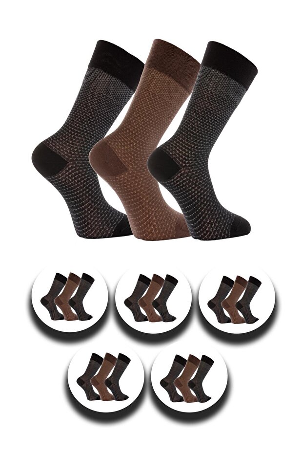 Men's Socks 15 Pack in Mixed Colors