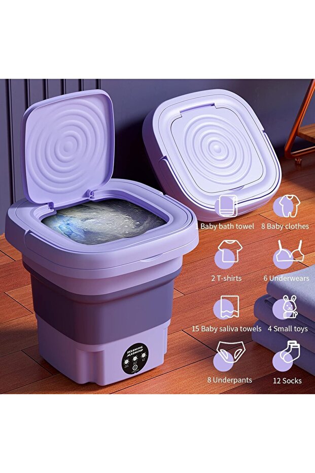 (Upgraded) Portable Foldable Mini Washing Machine, 11L Portable Washer