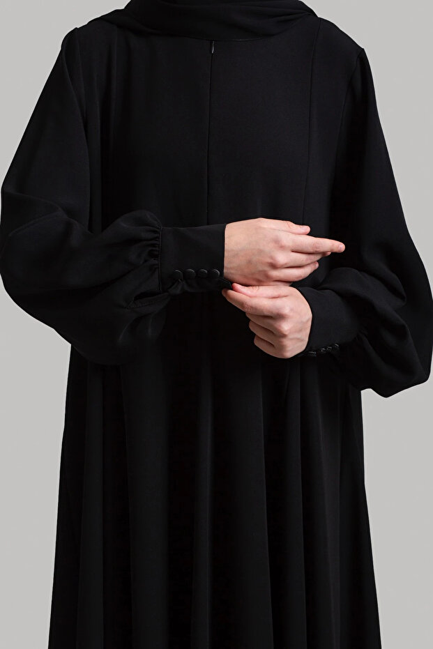 Princess Model Flared Ferace - Black - 4