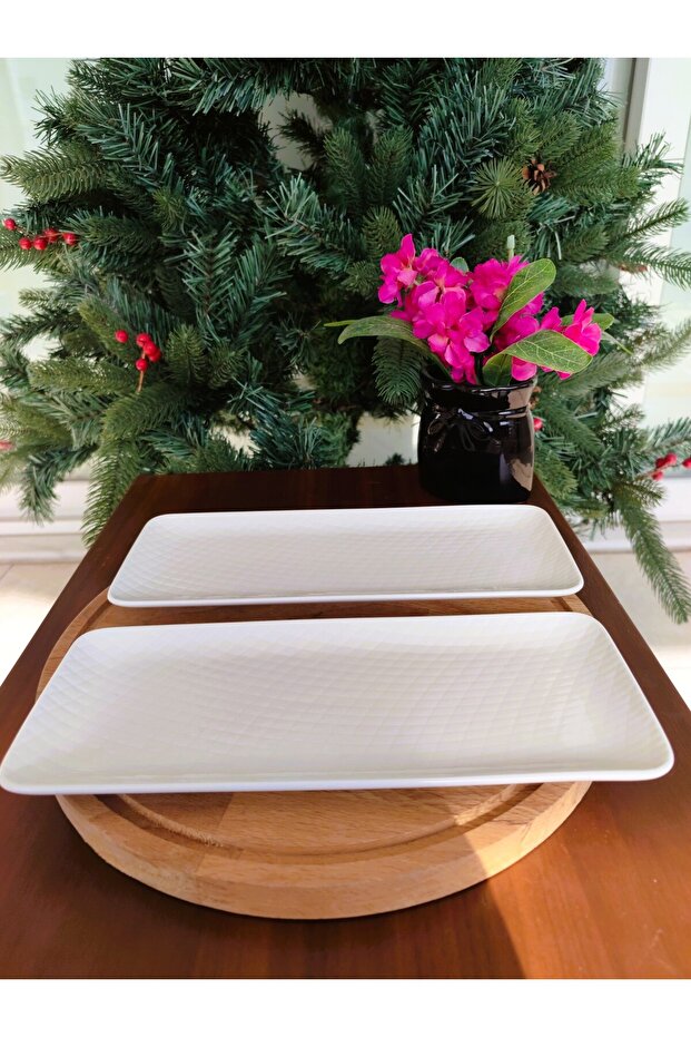 Pettit Concept Dikdörtgen Kayık Tabak - 1 Adet - 26,5 x 11 x 1,6 cm - 5