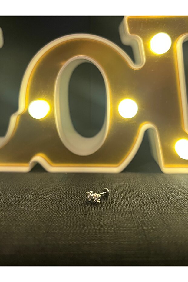 PİERCİNG SİLVER YILDIZ MODEL TRAGUS HELİX CONCH - 2