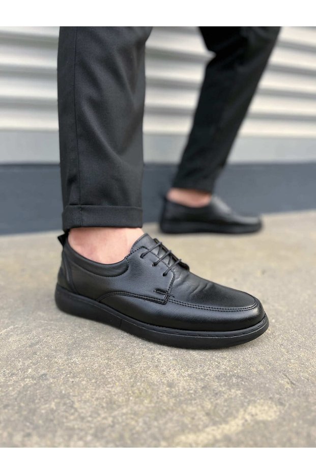 Jy0510 Clasica Lace-Up Skin Men's Casual Classic Shoes Cst - Black