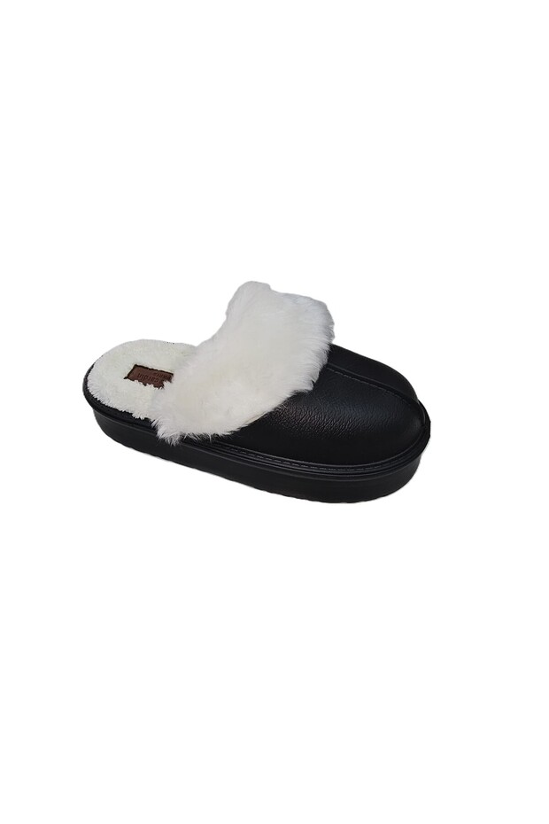 Pc-55332 Women's Plush Slippers Black