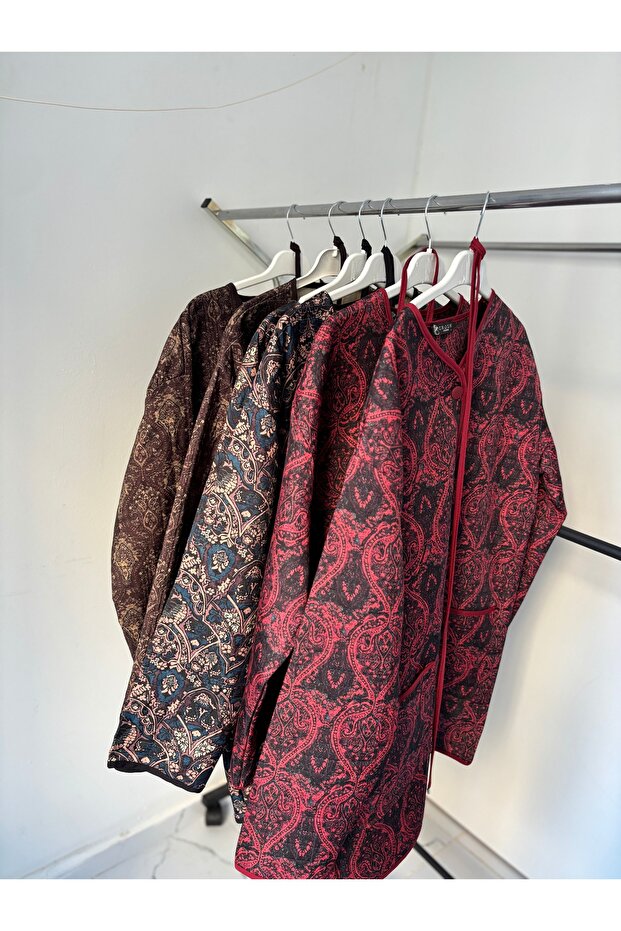 Etnik desenli ceket - 3