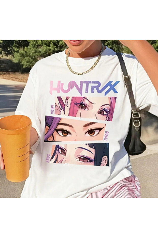 Huntrix printed T-shirt, oversized unisex T-shirt for children / adults (surprise gift)
