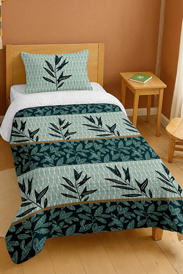 100% Cotton Tropical Band Patterned Single Pique Set
