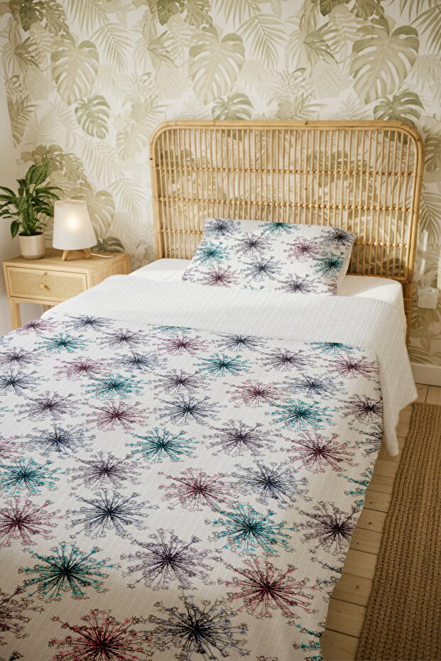 طقم بيكيه فردي منقوش من القطن بنسبة 100% - 5