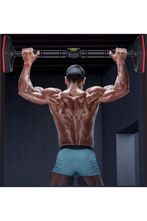 Pull Up Bar, Adjustable Width Locking Mechanism Chin Up Bar Without Screws,Push-up Bar For Doorway - 3