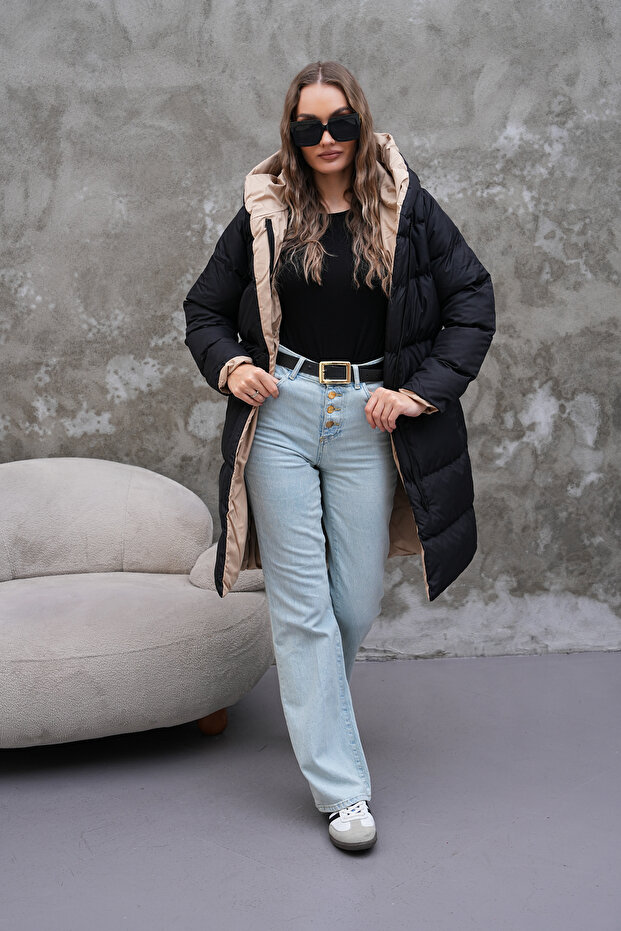 Kadın Çift Taraflı Mont - 1