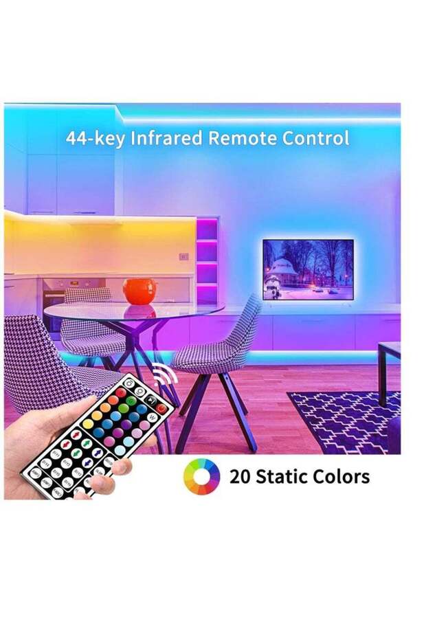 Replacement controller for 12V RGB LED strip lights with 44-switch lighting distribution unit - 4