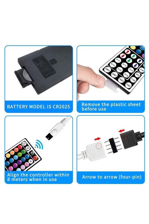 Replacement controller for 12V RGB LED strip lights with 44-switch lighting distribution unit - 3