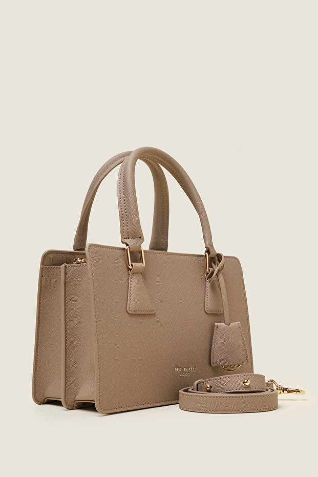 DİKDÖRTGEN FORM ÇİFT ASKILI EL ÇANTASI - 4