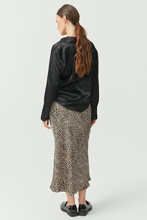 Fusta de damă cu model leopard - 6