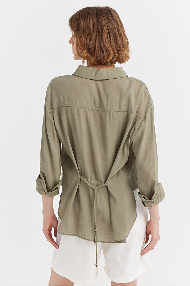 Kadın Yumuşak Dokulu Basic Gömlek - 7