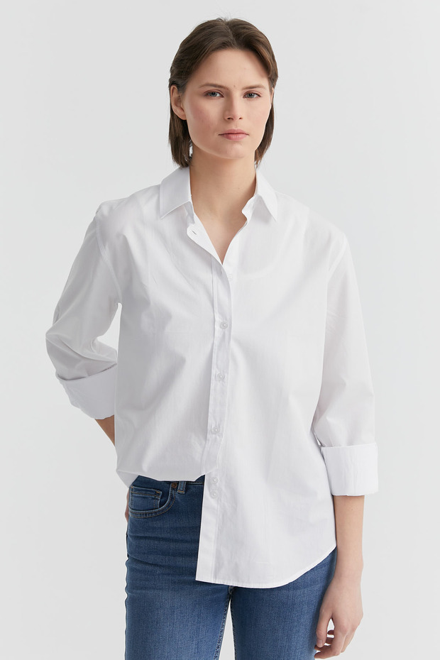 Kadın Pamuklu Gömlek - 2