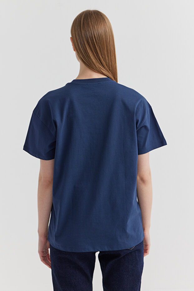 Kadın Baskılı Basic T-shirt - 8