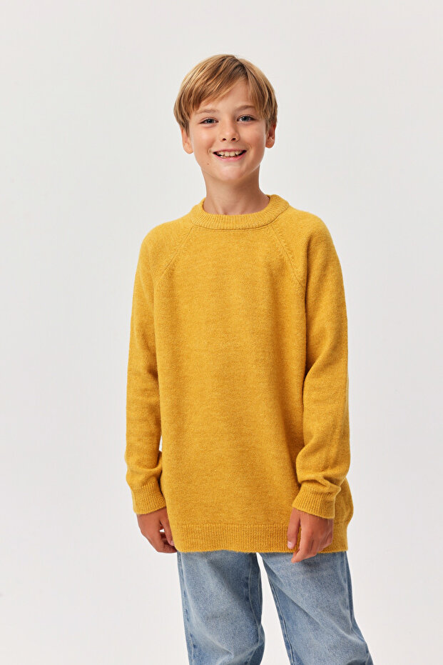Boy's Crew Neck Knitwear Sweater