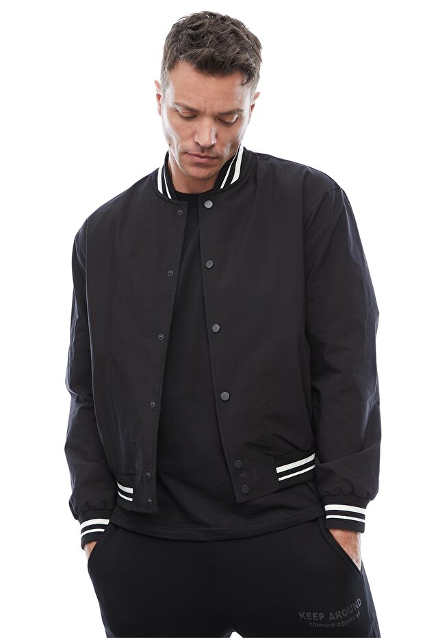 Men's Patchwork Bomber Jacket - 4