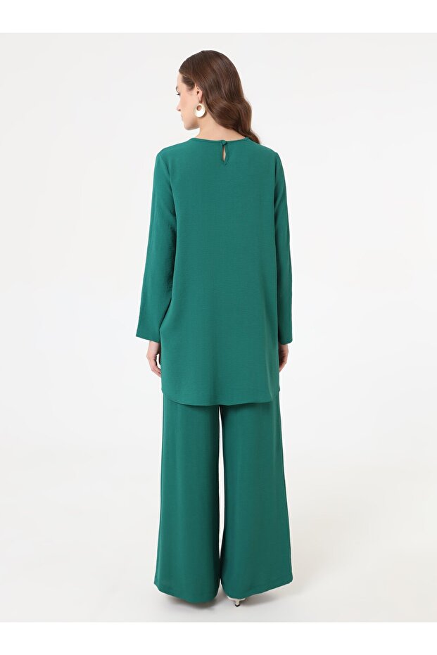 طقم تونيك وبنطلون من ايروبين - أخضر زمردي - - 5