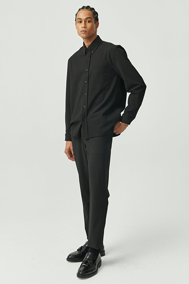 Regular Dokulu Gömlek - 7