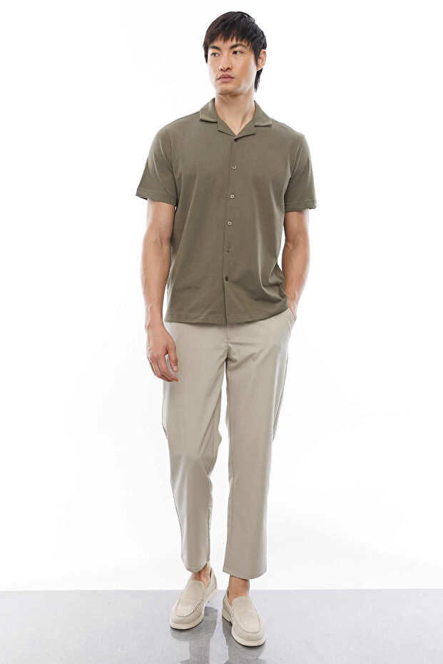 Regular Devrik Yaka Gömlek - 7