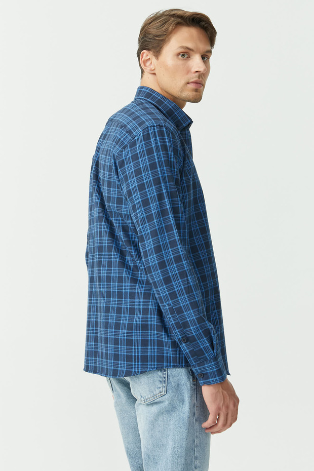 Ekose Desenli Regular Gömlek - 5