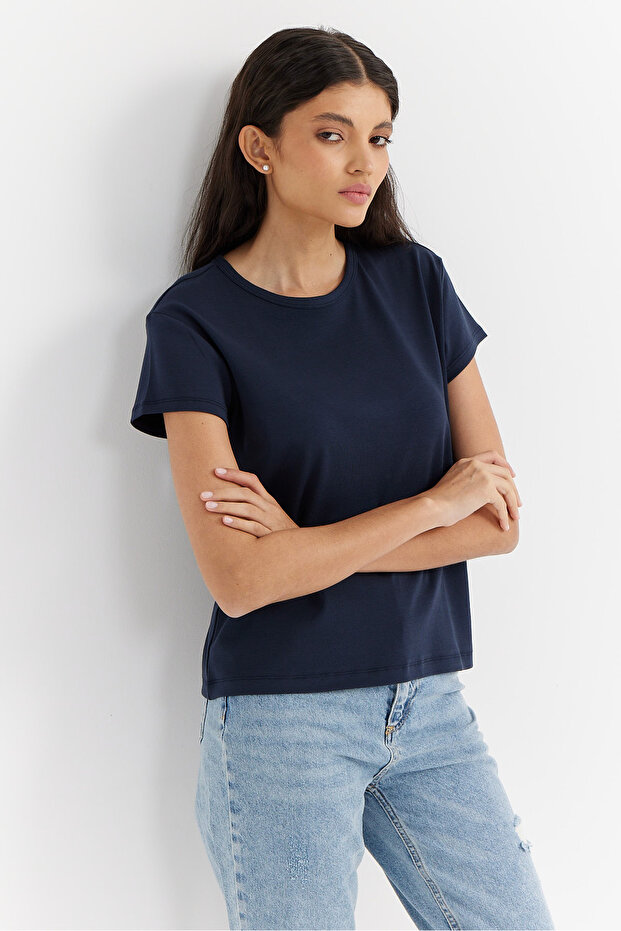 Kadın Basic T-shirt - 1