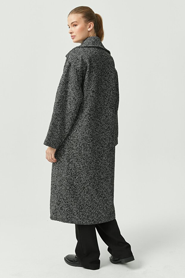 Kadın Regular Buklet Kaban - 8