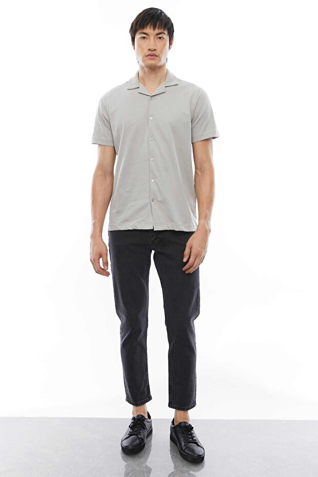 Regular Devrik Yaka Gömlek - 6