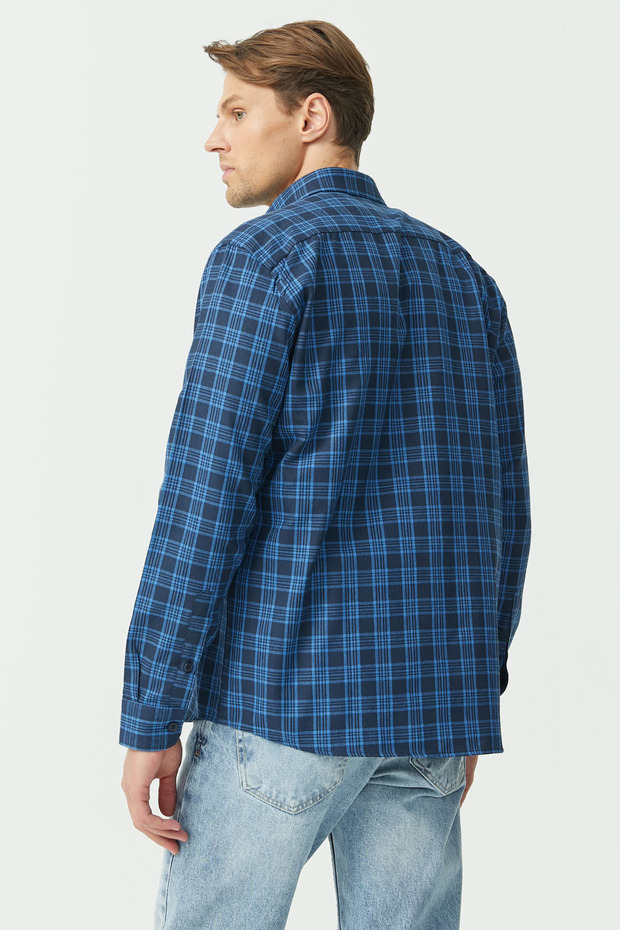 Ekose Desenli Regular Gömlek - 7