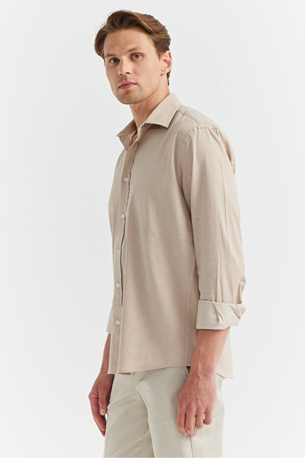 Erkek Regular Gabardin Gömlek - 3