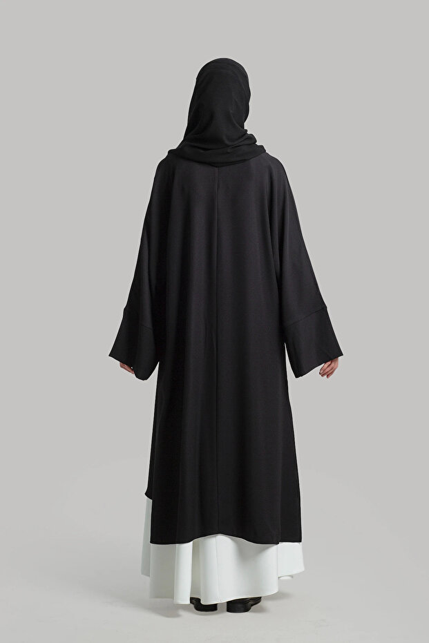 Sofya Krep Dökümlü Tunik - Siyah - 5