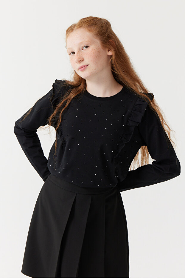 Devojčica, bluza sa kamenčićima - 1