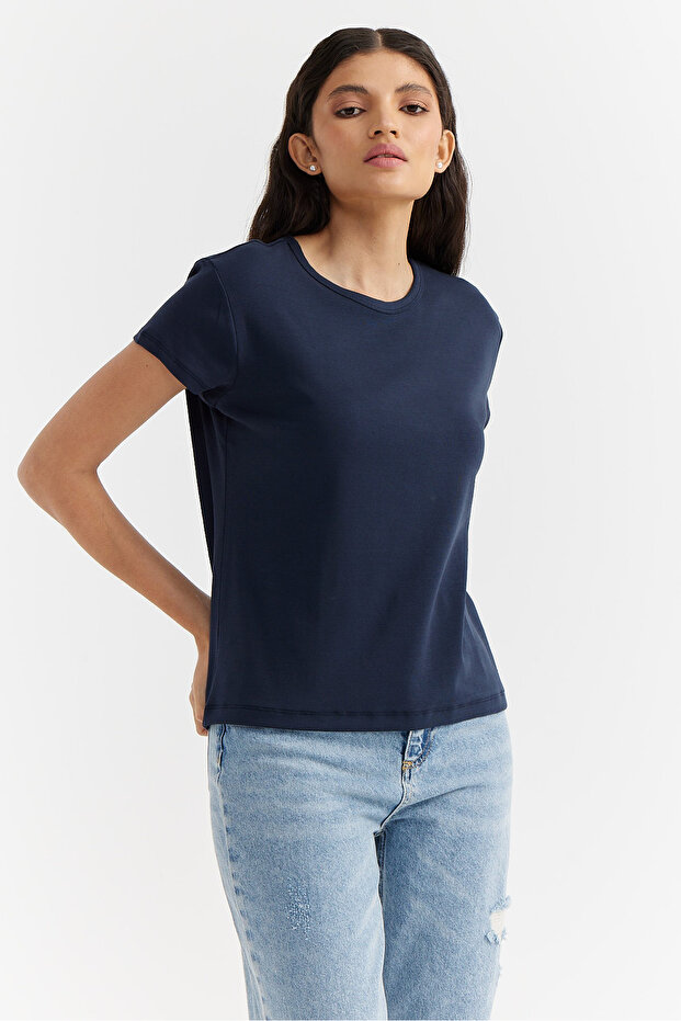 Kadın Basic T-shirt - 4