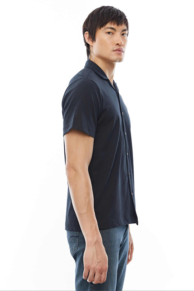 Regular Devrik Yaka Gömlek - 3