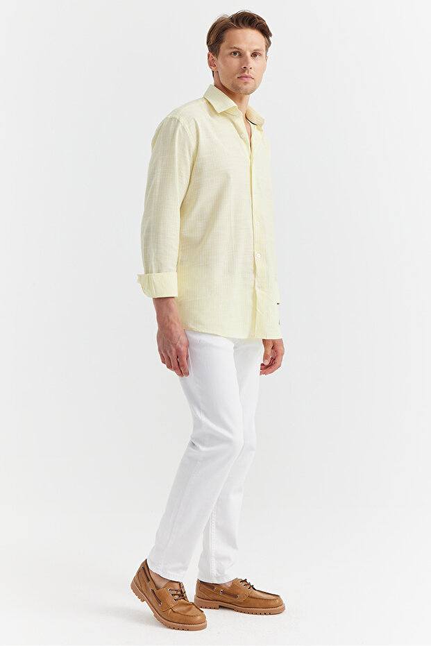 قميص منقوش مخطط للرجال - 6