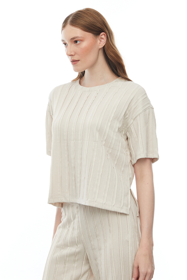 Dikiş Detaylı Bluz - 3