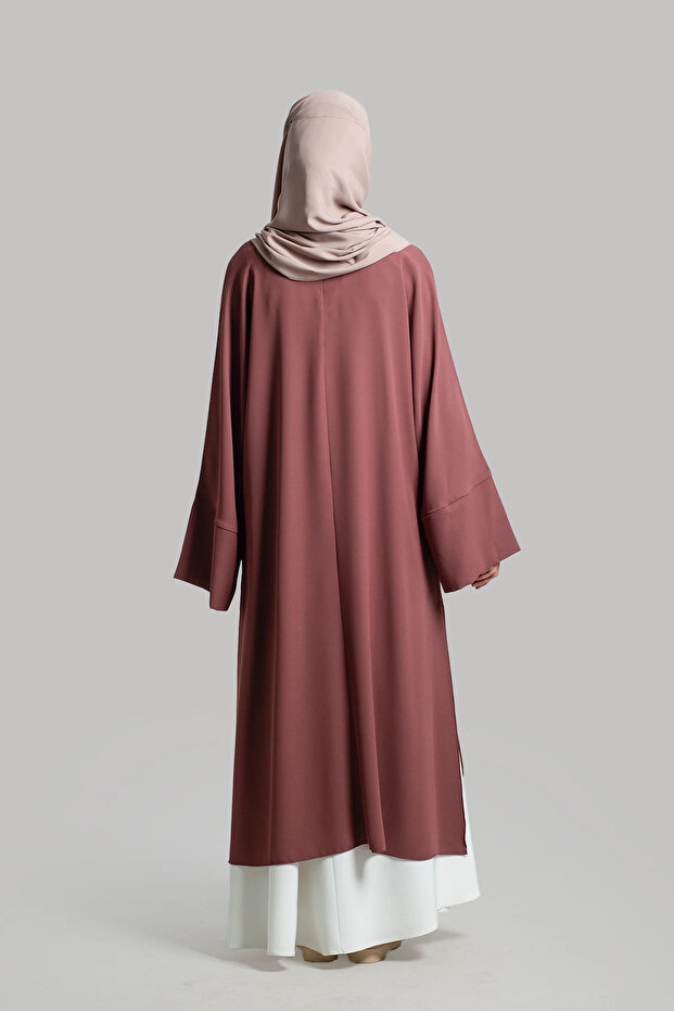 Sofya Krep Dökümlü Tunik - Rose - 5