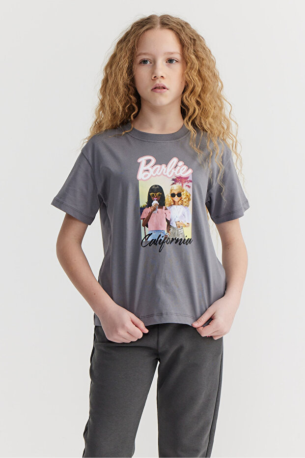 Kız Çocuk Baskılı Basic T-shirt - 2