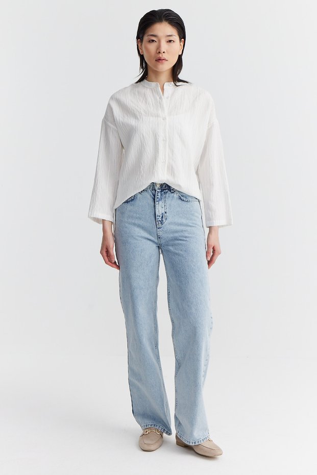 Women's High Waist Straight Leg Jeans