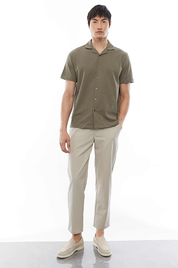 Regular Devrik Yaka Gömlek - 6