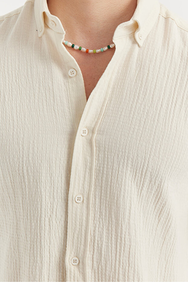 Erkek Regular Dokulu Gömlek - 7