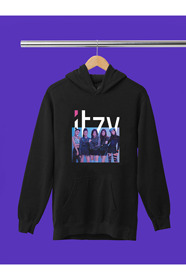 Itzy K-Pop Printed Cotton Soft Texture Hooded Youth Sweatshirt